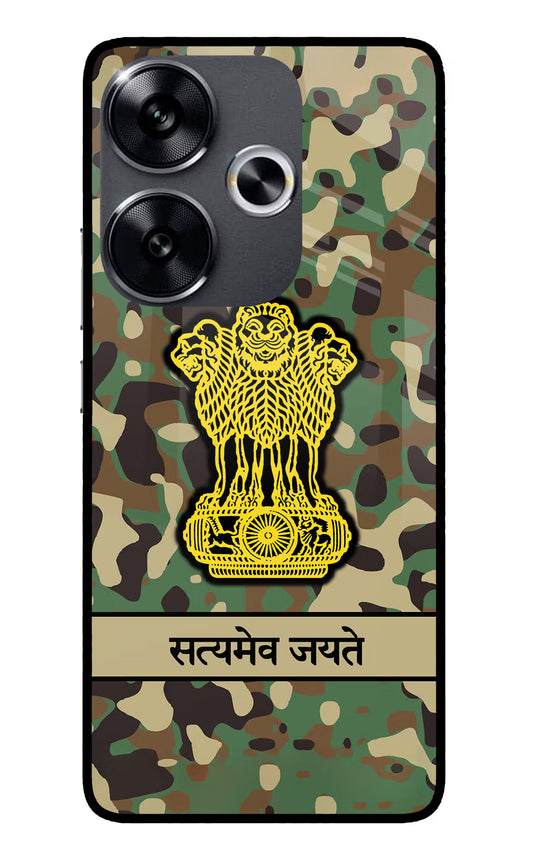 Satyamev Jayate Army Poco F6 5G Glass Case