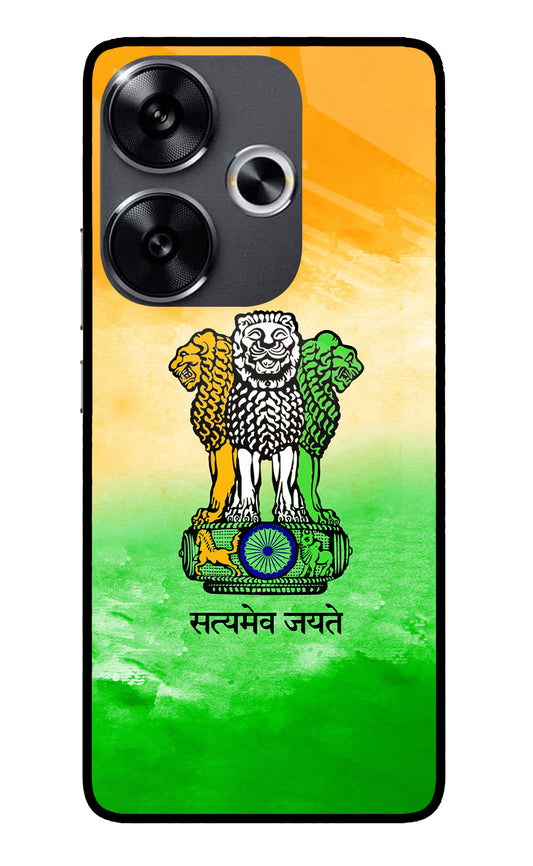 Satyamev Jayate Flag Poco F6 5G Glass Case