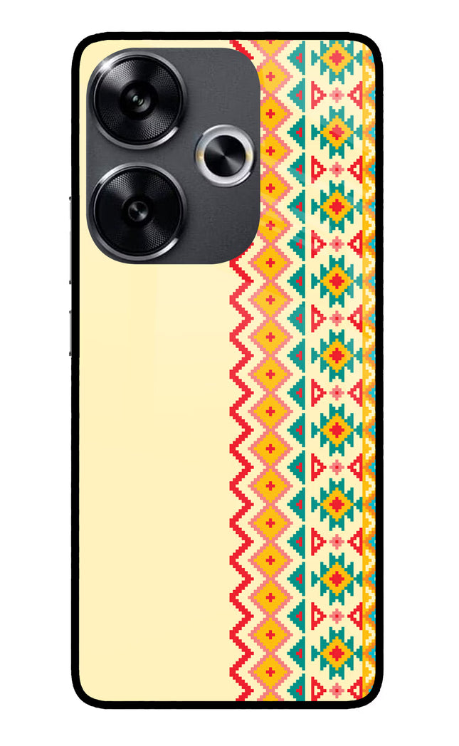 Ethnic Seamless Poco F6 5G Glass Case