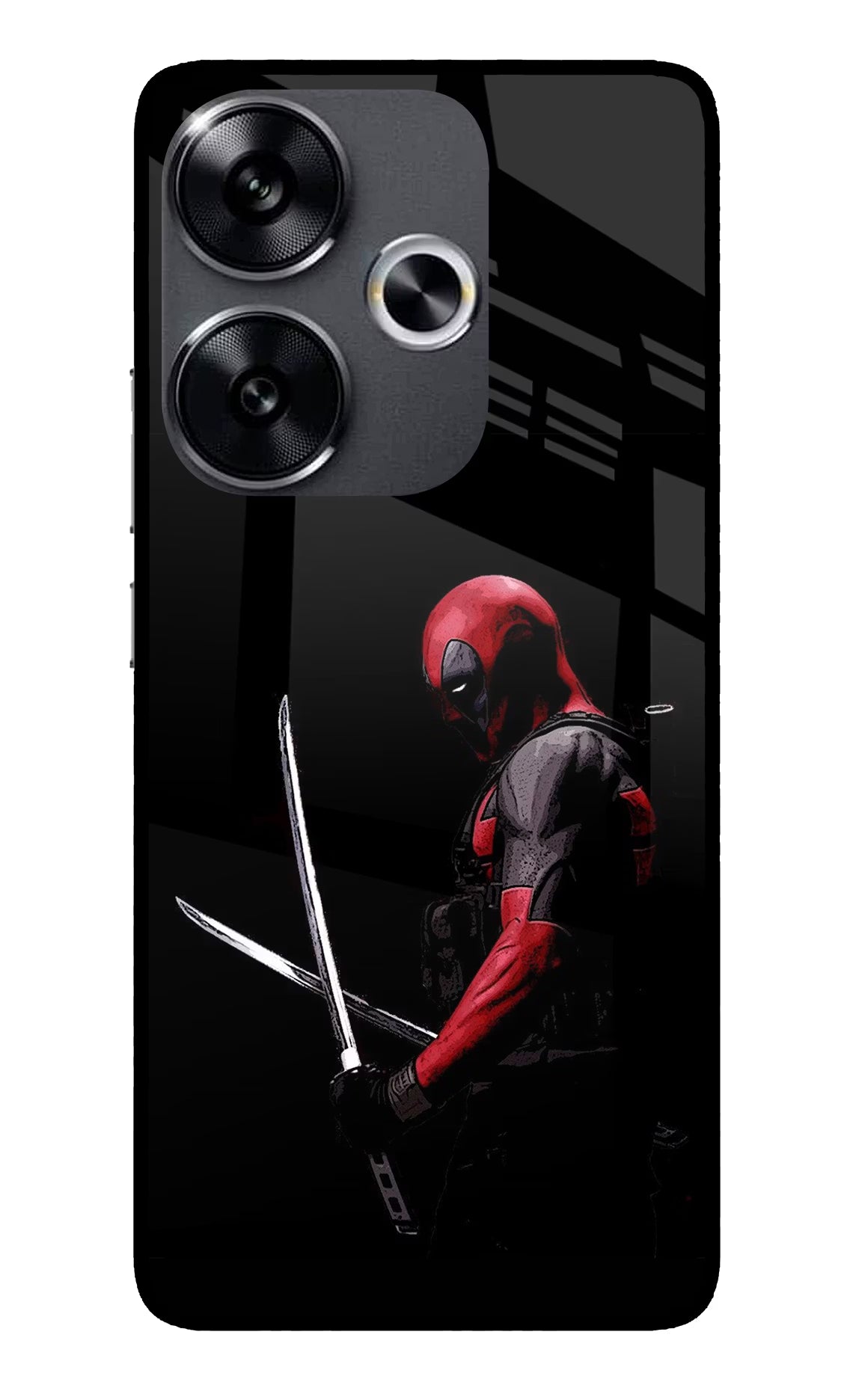 Deadpool Poco F6 5G Glass Case