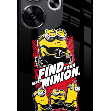 Find your inner Minion Poco F6 5G Glass Case