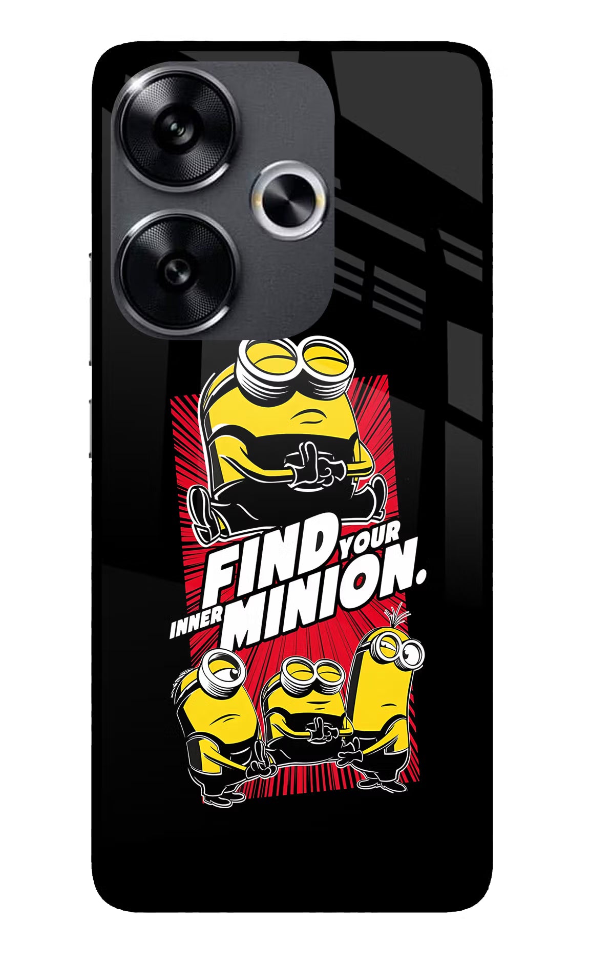 Find your inner Minion Poco F6 5G Glass Case