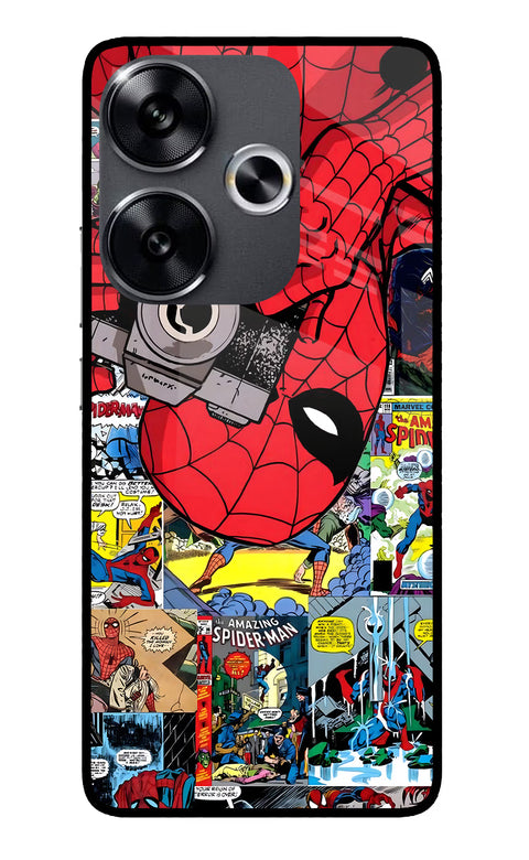 Spider Man Poco F6 5G Glass Case