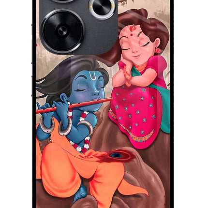 Radhe Krishna Poco F6 5G Glass Case