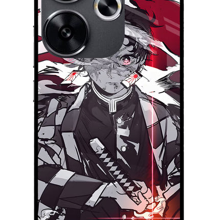 Demon Slayer Poco F6 5G Glass Case