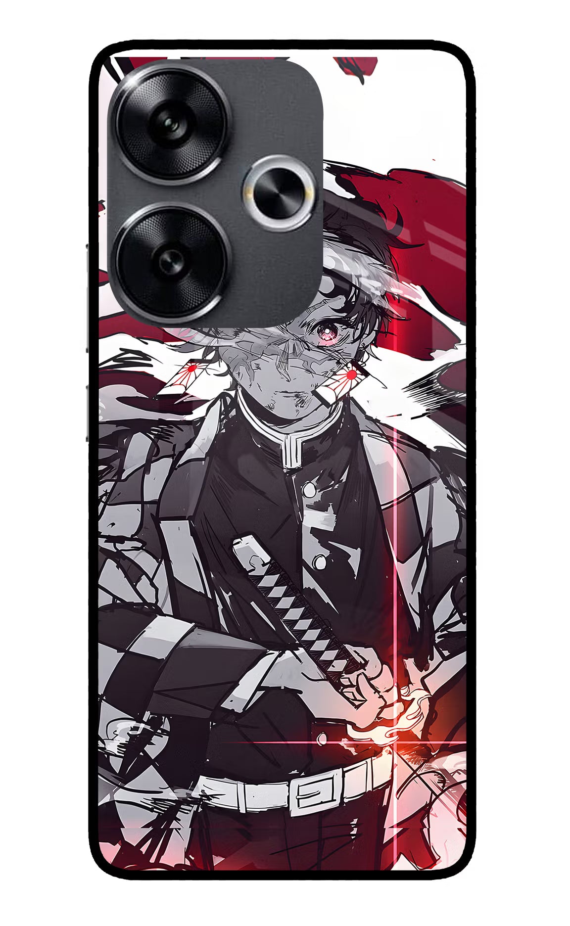 Demon Slayer Poco F6 5G Glass Case