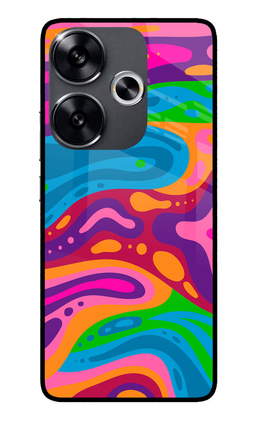 Trippy Pattern Poco F6 5G Glass Case