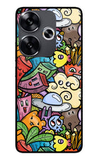 Veggie Doodle Poco F6 5G Glass Case