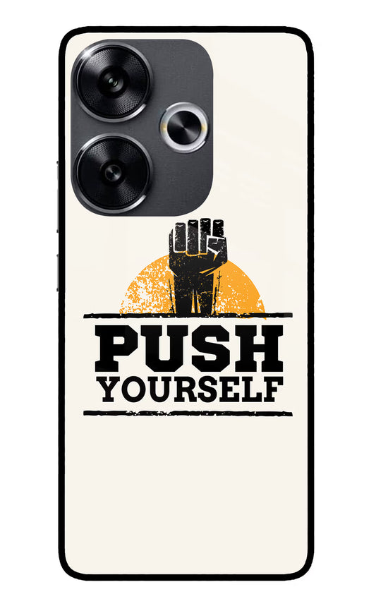 Push Yourself Poco F6 5G Glass Case