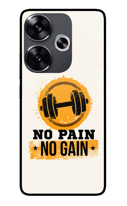 No Pain No Gain Poco F6 5G Glass Case