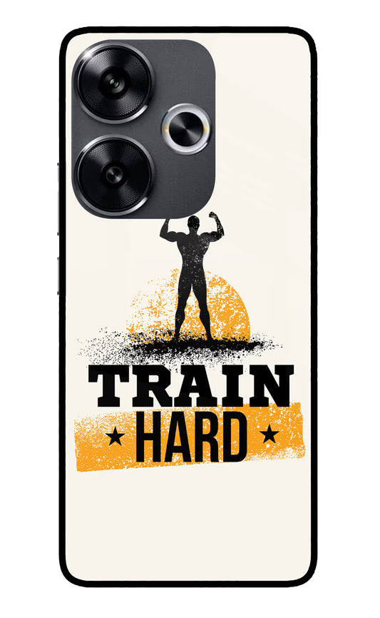 Train Hard Poco F6 5G Glass Case