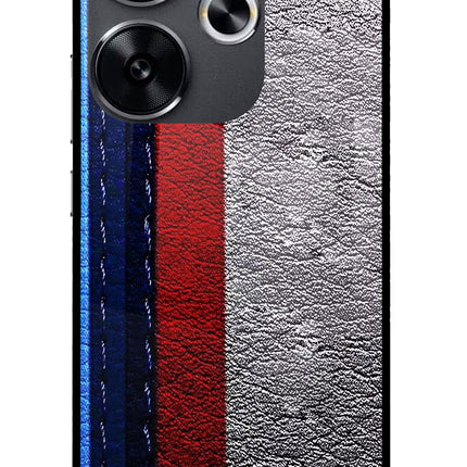 BMW Stripes Poco F6 5G Glass Case