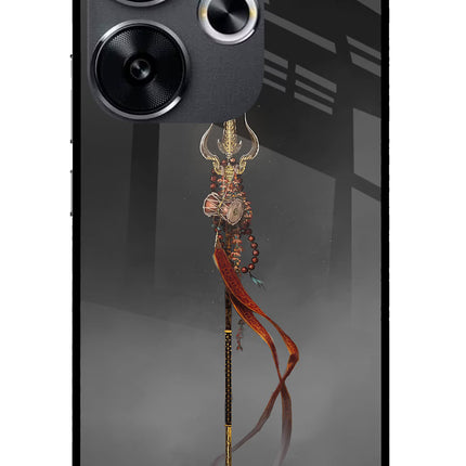 Shiv Trishul Poco F6 5G Glass Case