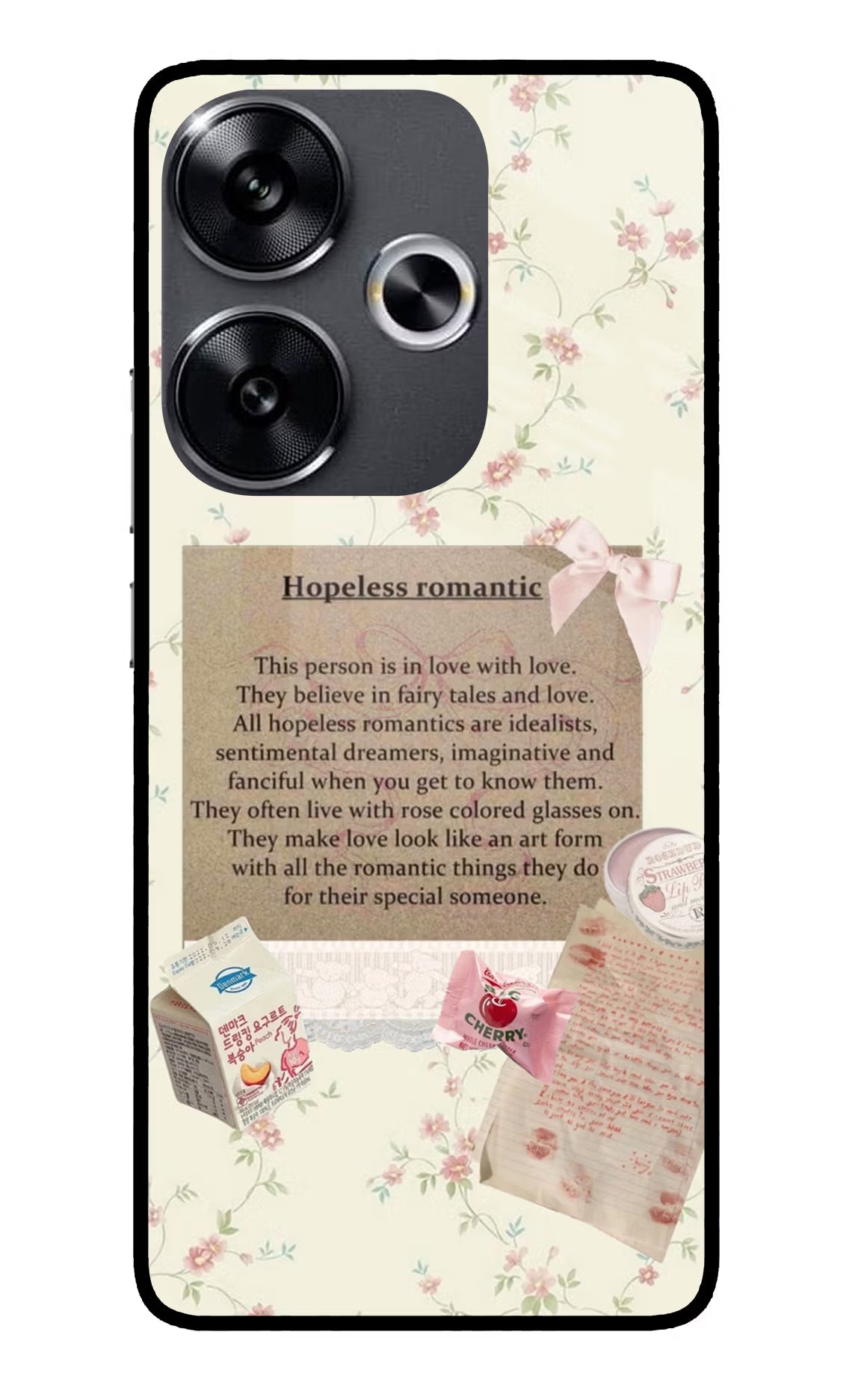 Hopeless Romantic Poco F6 5G Glass Case
