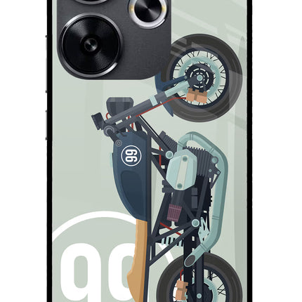 Classic Cafe Racer 99 Poco F6 5G Glass Case