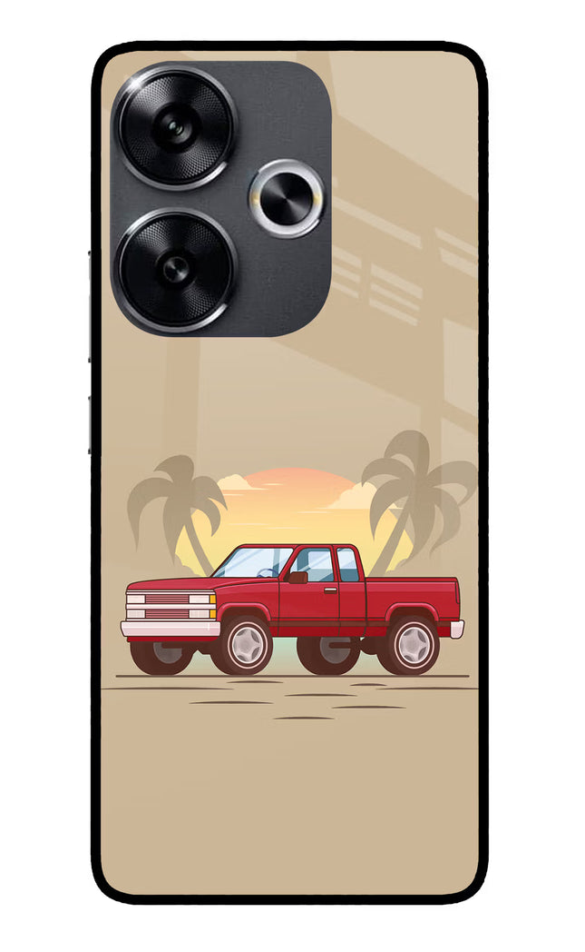 Desert Classic Drive Poco F6 5G Glass Case