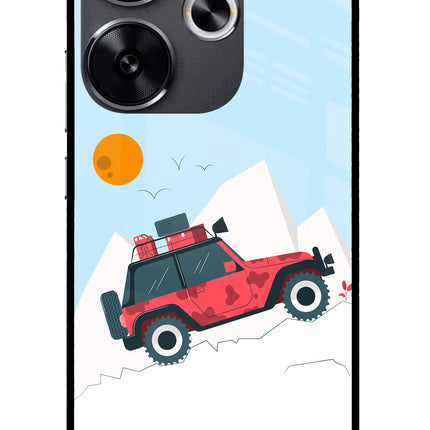 Mountain Trail Beast Poco F6 5G Glass Case