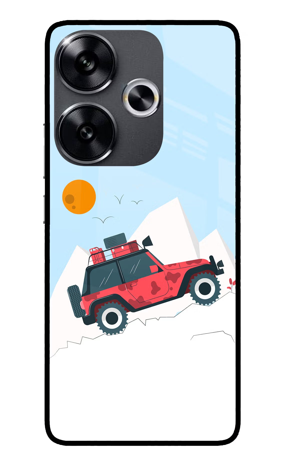 Mountain Trail Beast Poco F6 5G Glass Case