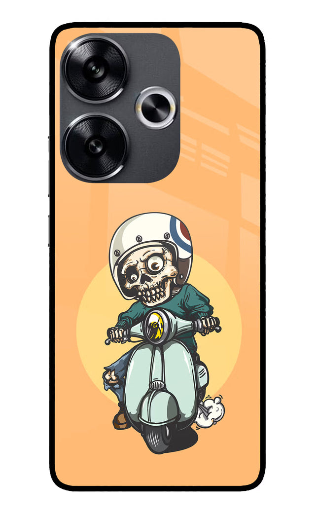 Undead Biker Poco F6 5G Glass Case