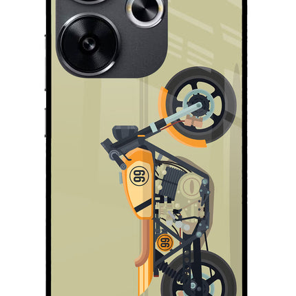 Vertical Speedster Poco F6 5G Glass Case