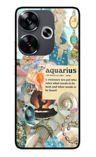Aquarius Zodiac Poco F6 5G Glass Case