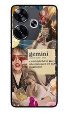 Gemini Zodiac Poco F6 5G Glass Case