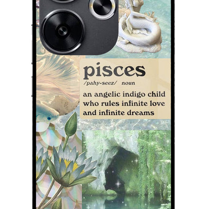 Pisces Zodiac Poco F6 5G Glass Case