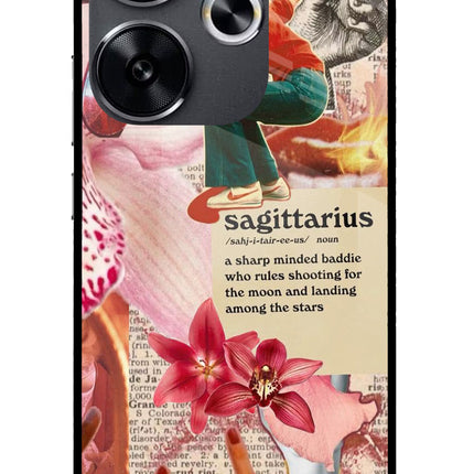 Sagittarius Zodiac Poco F6 5G Glass Case