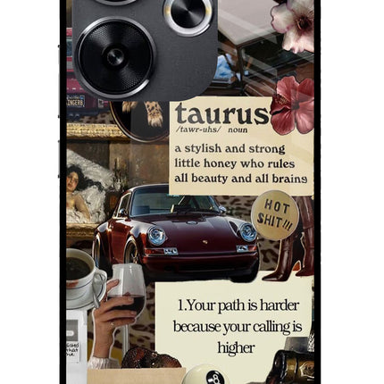 Taurus Zodiac Poco F6 5G Glass Case
