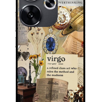 Virgo Zodiac Poco F6 5G Glass Case