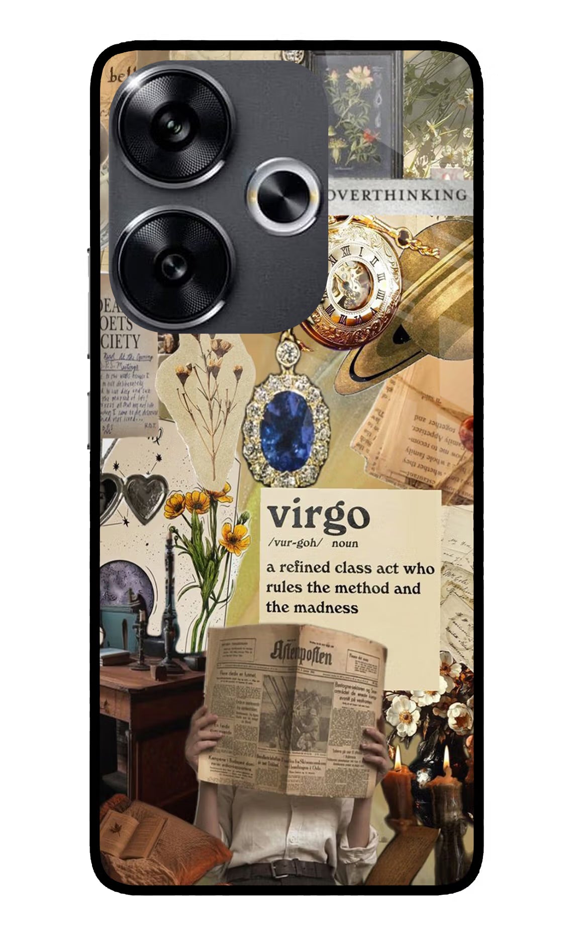 Virgo Zodiac Poco F6 5G Glass Case