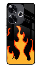 Fired Up – Black Poco F6 5G Glass Case