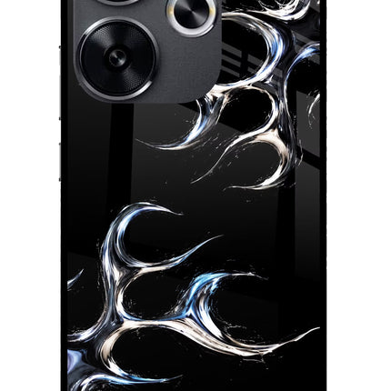 Chrome Tribal Poco F6 5G Glass Case