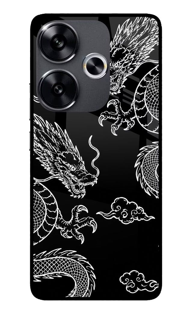 Twin Dragons Poco F6 5G Glass Case