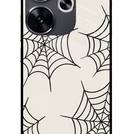 Spider Web Poco F6 5G Glass Case