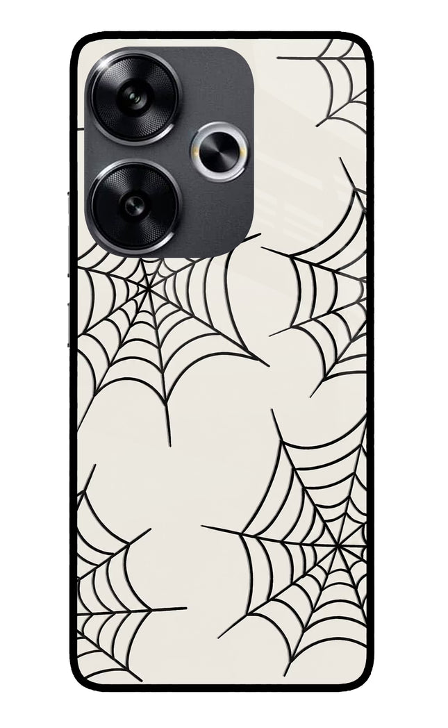Spider Web Poco F6 5G Glass Case