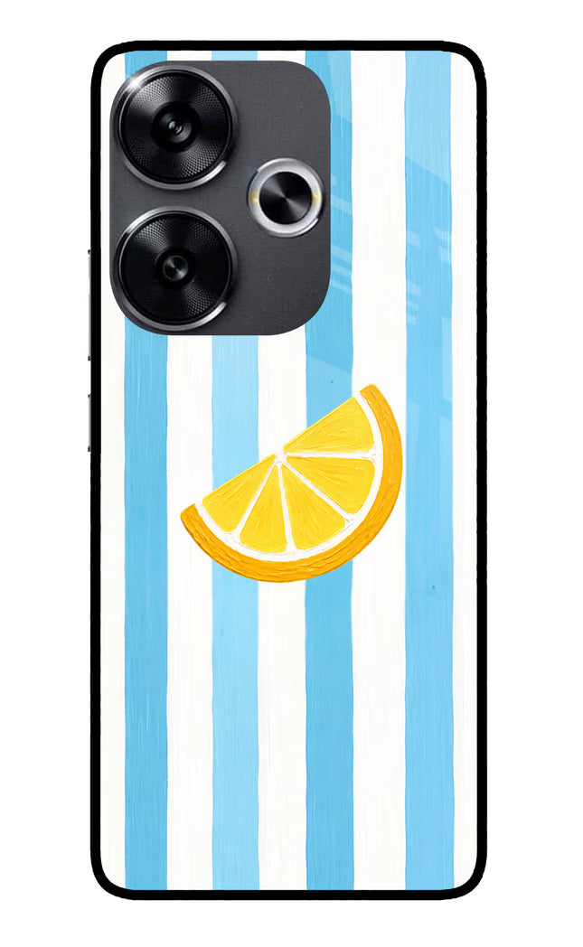 Summer Lemon Poco F6 5G Glass Case