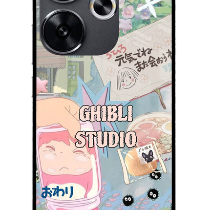 Studio Ghibli Poco F6 5G Glass Case