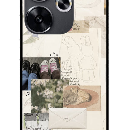 Soft Aesthetic Poco F6 5G Glass Case
