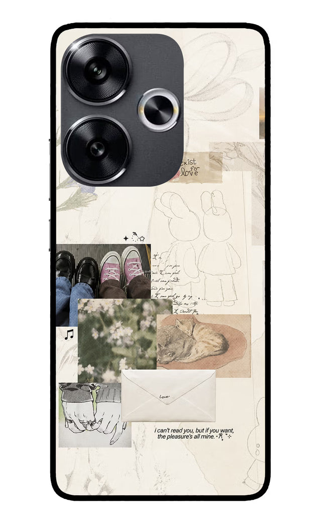Soft Aesthetic Poco F6 5G Glass Case