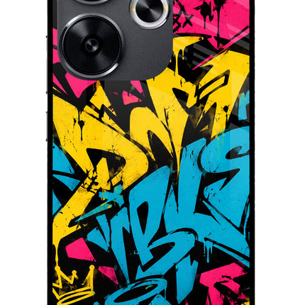 Graffiti Vibe Poco F6 5G Glass Case