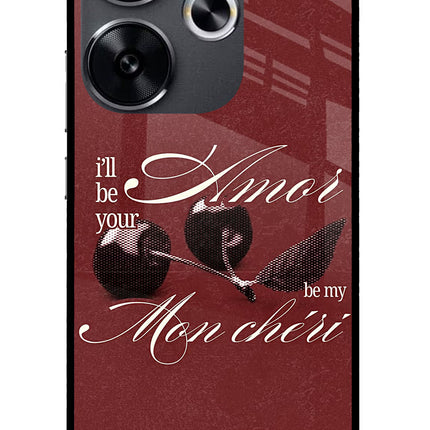 Velvet Cherry Poco F6 5G Glass Case