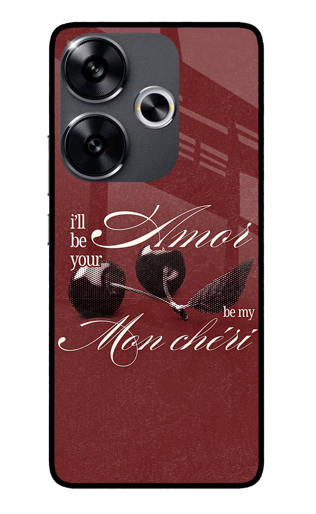 Velvet Cherry Poco F6 5G Glass Case