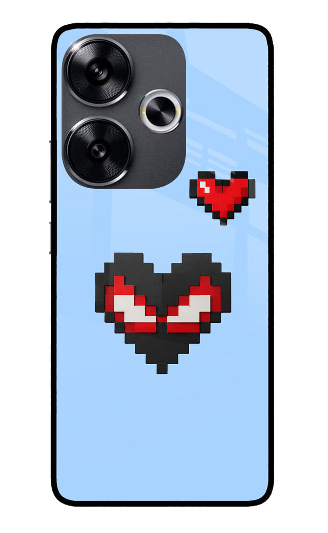 Peter Heart Poco F6 5G Glass Case