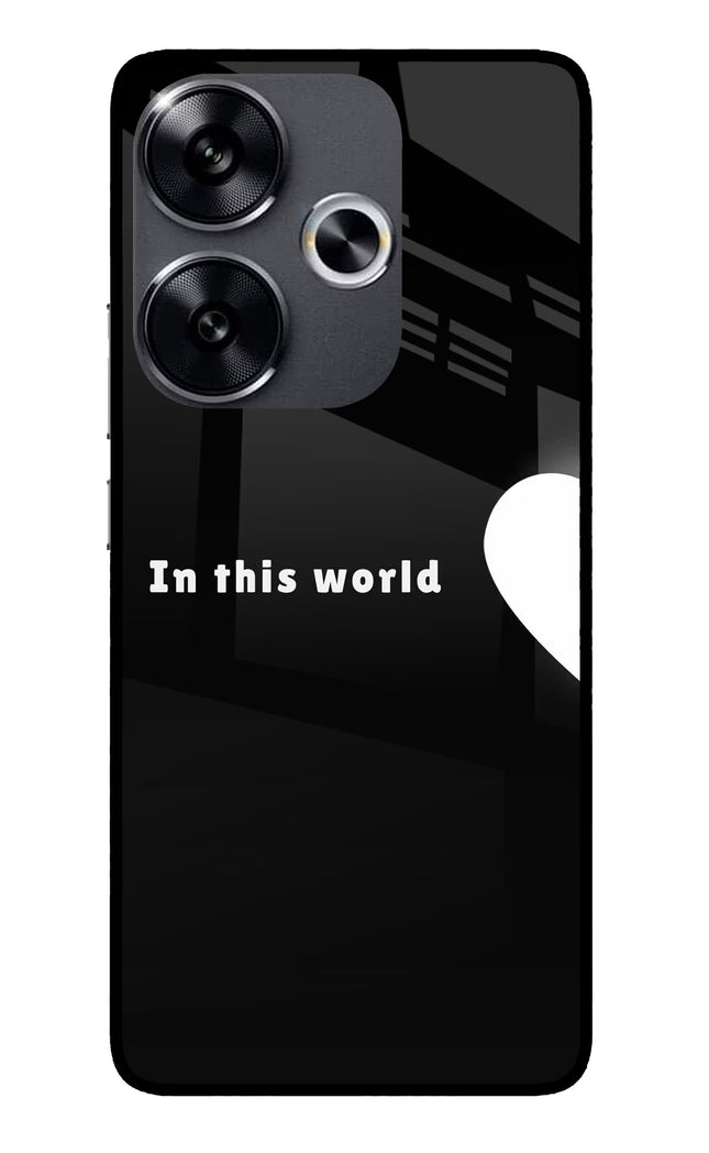 This World Poco F6 5G Glass Case