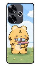 Tiger Treat Poco F6 5G Glass Case