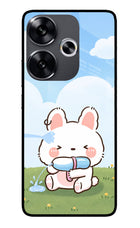 Bunny Treat Poco F6 5G Glass Case