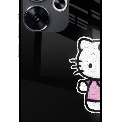 Kitty Charm Poco F6 5G Glass Case