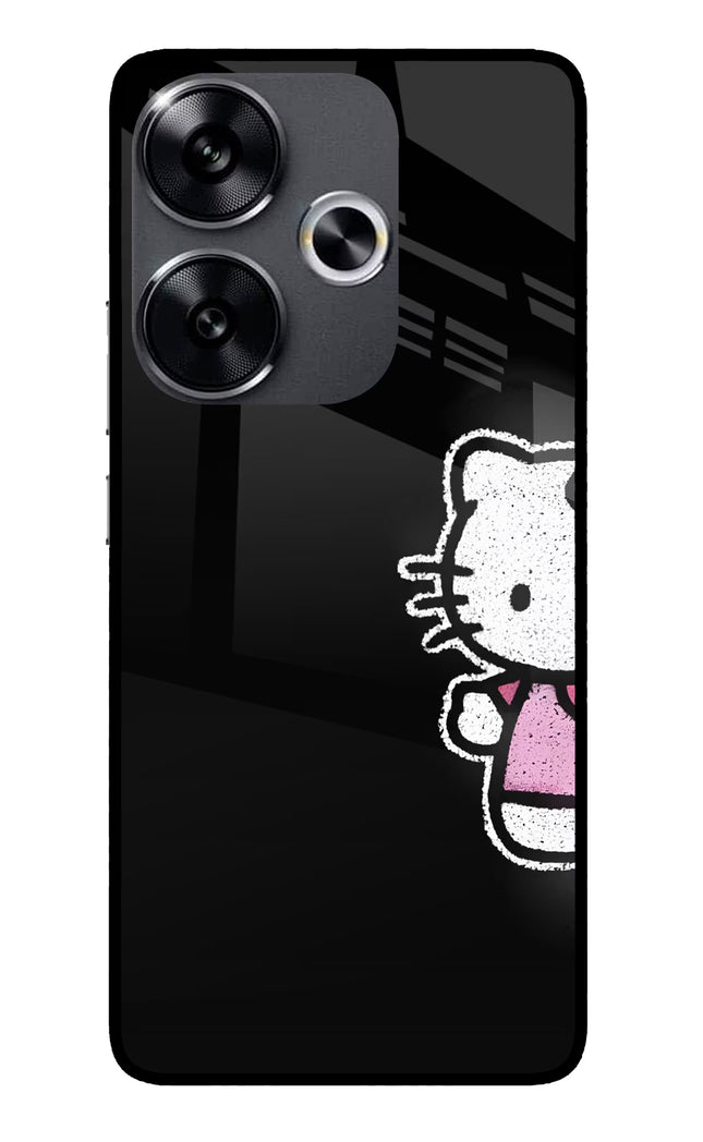Kitty Charm Poco F6 5G Glass Case