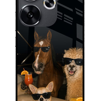 Party Squad Poco F6 5G Glass Case